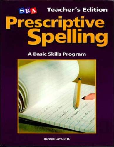 Prescriptive Spelling - Teacher Edition Book E (9780075689744) by Unknown Author