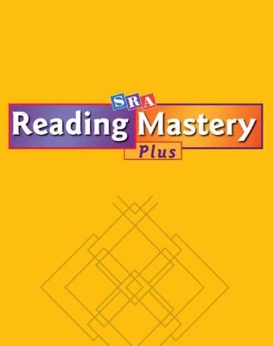 Reading Mastery Plus Grade K, Workbook C (Package of 5) (READING MASTERY LEVEL K) (9780075689959) by McGraw Hill