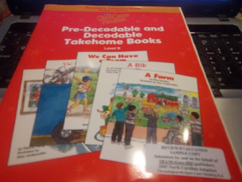 Stock image for Open Court Reading - Decodable Takehome Blackline Master Books (1 Workbook of 35 Stories) - Grade K by WrightGroup/McGraw-Hill (2001-05-03) for sale by KuleliBooks