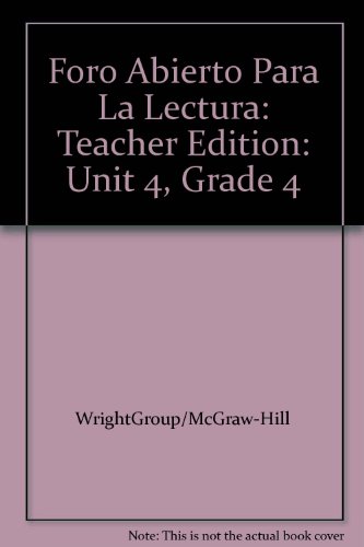 9780075763451: Foro Abierto Para La Lectura: Teacher Edition - Unit 4, GRADE 4 (IMAGINE IT)