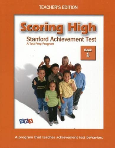 9780075841029: Scoring High: Stanford Achievement Test - A Test Prep Program, Teacher's Edition, Book 1