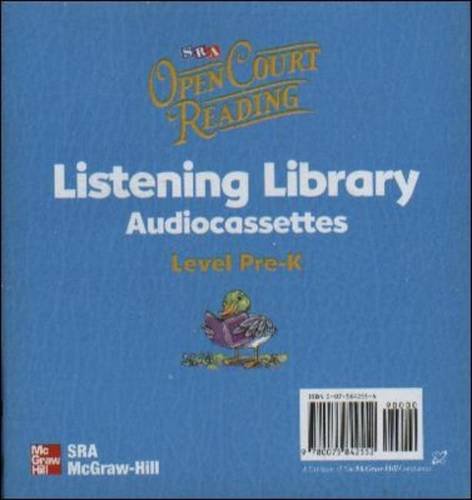 Open Court Reading Pre-K: Listening Library Audiocassette (9780075842552) by WrightGroup/McGraw-Hill