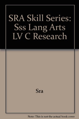 SRA Skill Series: Sss Lang Arts LV C Research (9780076016914) by SRA