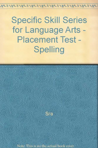 9780076017409: Specific Skill Series for Language Arts - Placement Test - Spelling