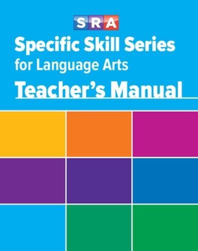 Stock image for Specific Skill Series for Language Arts - Teacher's Manual for sale by ThriftBooks-Dallas