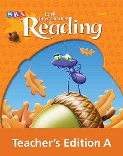 Stock image for Early Interventions in Reading, Level 1, Book A, Teacher's Edition for sale by Walker Bookstore (Mark My Words LLC)