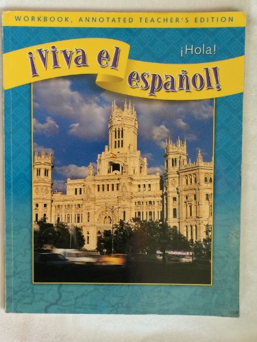 Stock image for Viva El Espanol ! Workbook,Annotated Teacher's Edition (Viva El Espanol!) ; 9780076028986 ; 0076028984 for sale by APlus Textbooks