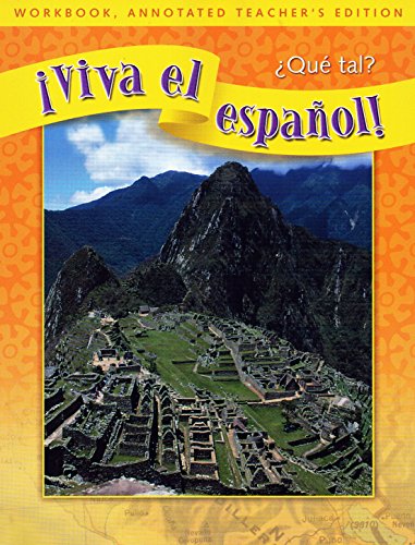 Beispielbild fr Viva el espanol Workbook, annotated teacher's edition zum Verkauf von Orion Tech