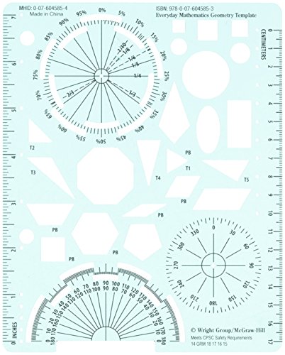 Imagen de archivo de Everyday Mathematics: Geometry Template a la venta por Booksaver4world