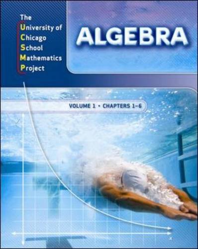 9780076056781: Algebra, Chapters 1-6, Vol. 1