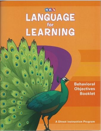 Beispielbild fr Language for Learning - Behavioral Objectives Booklet (DISTAR LANGUAGE SERIES) zum Verkauf von Your Online Bookstore