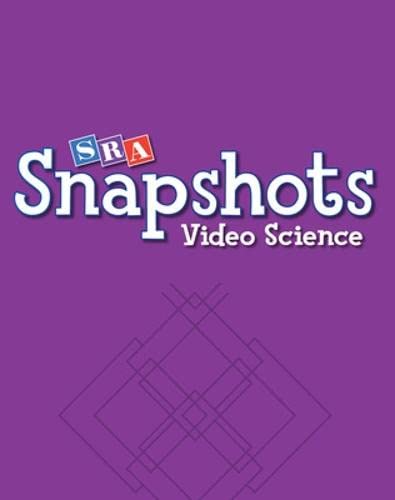 Imagen de archivo de SRA Snapshots Video Science Student Edition, Level A a la venta por Better World Books