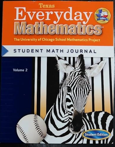 Imagen de archivo de Everyday Mathematics Grade 3 Student Journal (University Of Chicago School Mathematics Project, Volu ; 9780076098798 ; 0076098796 a la venta por APlus Textbooks