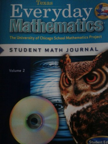 Imagen de archivo de Everyday Mathematics (Texas) Student Math Journal Grade 5 (The University of Chicago School Mathematics Project: Student Edition, Volume 2) a la venta por dsmbooks