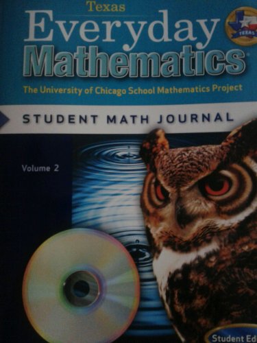 Stock image for Everyday Mathematics (Texas) Student Math Journal Grade 5 (The University of Chicago School Mathematics Project: Student Edition, Volume 2) for sale by dsmbooks