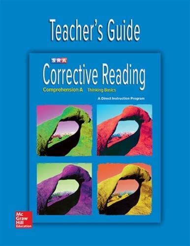 Stock image for Corrective Reading Comprehension Level A, Teacher Guide (CORRECTIVE READING DECODING SERIES) for sale by Booksavers of MD