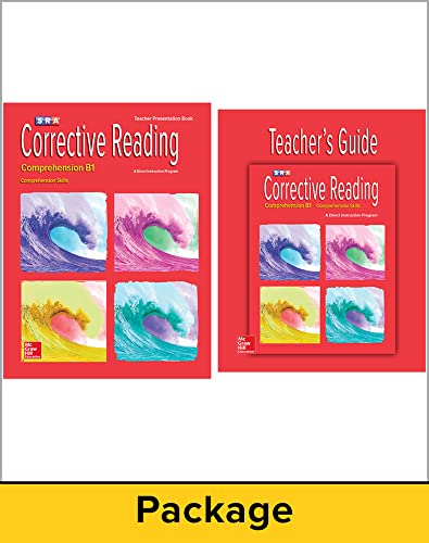 Corrective Reading Comprehension Level B1, Teacher Materials Package (CORRECTIVE READING DECODING SERIES) (9780076111794) by Siegfried Engelmann