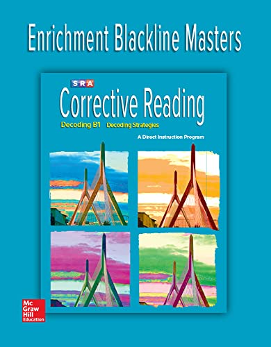 Imagen de archivo de Corrective Reading Decoding Level B1, Enrichment Blackline Master a la venta por Walker Bookstore (Mark My Words LLC)