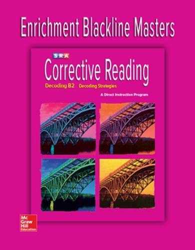 9780076112340: Corrective Reading Decoding Level B2, Enrichment Blackline Master