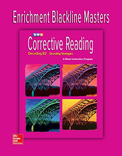 Stock image for Corrective Reading Decoding Level B2, Enrichment Blackline Master (CORRECTIVE READING DECODING SERIES) for sale by St Vincent de Paul of Lane County