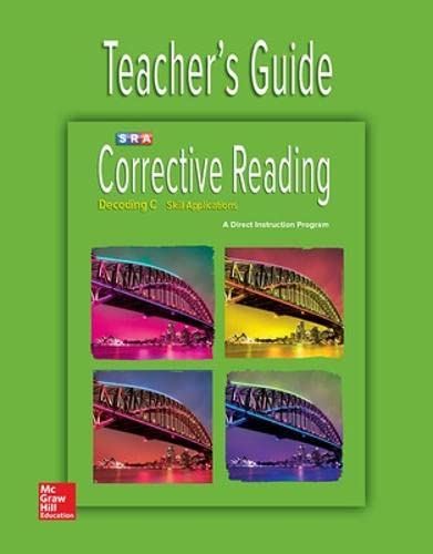 Stock image for Corrective Reading Decoding Level C, Teacher Guide for sale by Walker Bookstore (Mark My Words LLC)