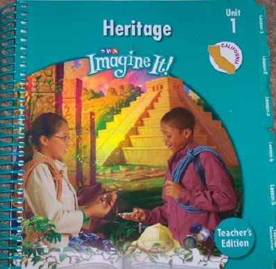 Imagen de archivo de Imagine It! Heritage Level 5, Unit 1 (California Teacher's Edition) a la venta por HPB-Red
