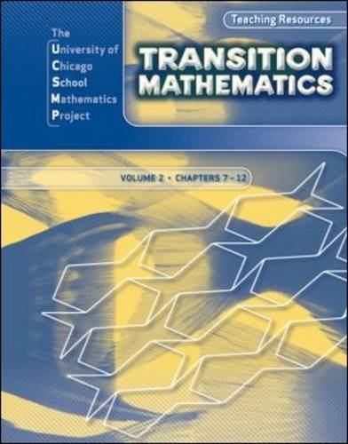 9780076185849: Transition Mathematics: Teaching Resources Volume 2 (UCSMP TRANSITION MATHEMATICS)