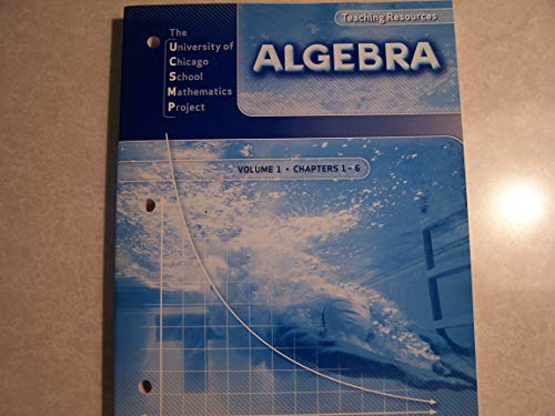 Imagen de archivo de Algebra Teaching Resources: Volume 1, Chapters 1-6 a la venta por SecondSale