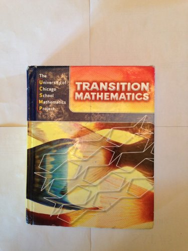 Imagen de archivo de Transition Mathematics: UCSMP Grades 6-12 a la venta por Books for Life