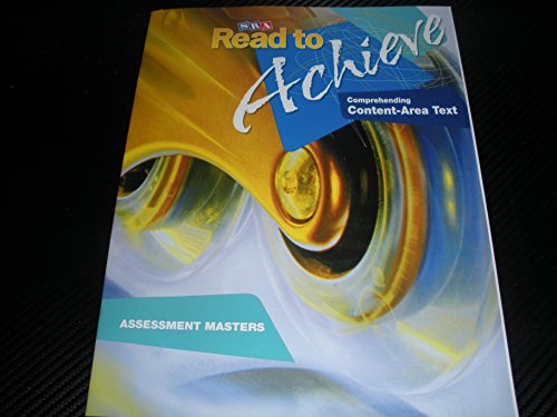 Stock image for SRA Read to Achieve Comprehending Content-Area Text Assessment Masters for sale by Booksaver4world