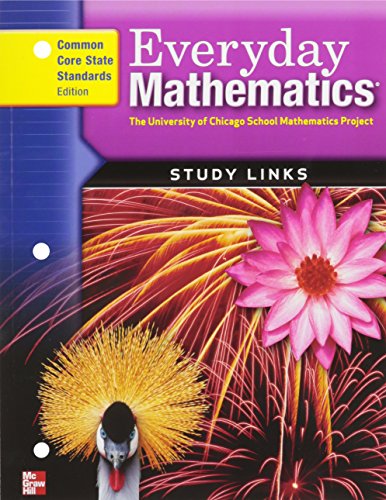 Stock image for Everyday Mathematics, Grade 4, Consumable Study Links for sale by Wonder Book