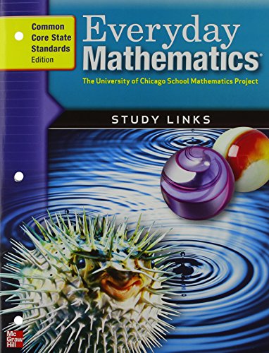 Stock image for Everyday Mathematics Grade 5: Study Links: Common Core State Standards Edition for sale by Allied Book Company Inc.