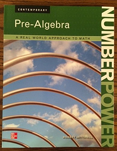 Stock image for Contemporary Number Power: Pre-Algebra for sale by SecondSale