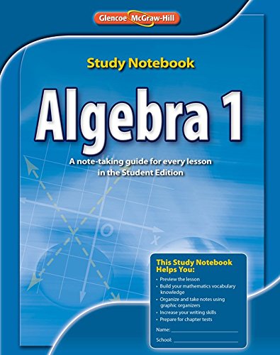 9780076602872: Algebra 1, Study Notebook (Merrill Algebra 1)