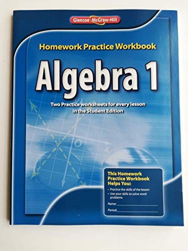 9780076602919: Algebra 1 Homework Practice Workbook