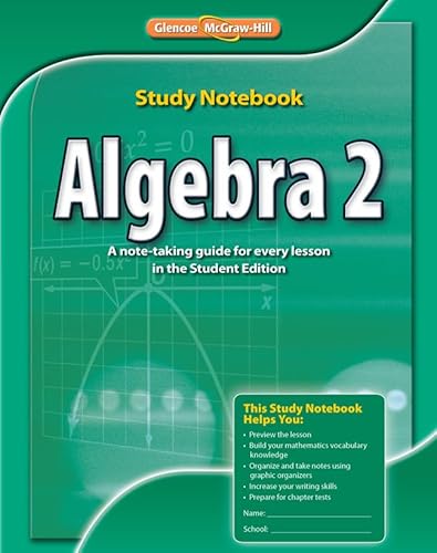 9780076602964: Algebra 2, Study Notebook (MERRILL ALGEBRA 2)