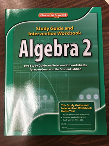 Imagen de archivo de Algebra 2, Study Guide and Intervention Workbook (MERRILL ALGEBRA 2) a la venta por Wonder Book