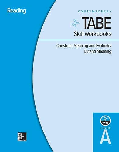 9780076603763: Tabe Skill Level a - Construct Meaning and Evaluate/Extend Meaning