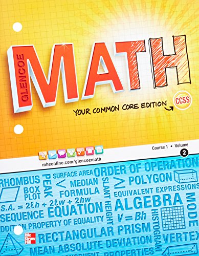 9780076618392: Glencoe Math, Course 1, Student Edition, Volume 2 (Math Applic & Conn Crse)