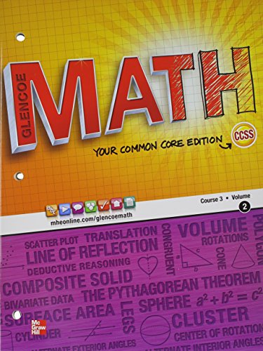 Imagen de archivo de Glencoe Math, Course 3, Student Edition, Volume 2 a la venta por Better World Books