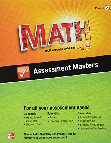 9780076623280: Glencoe Math, Course 2, Assessment Masters (Math Applic & Conn Crse)