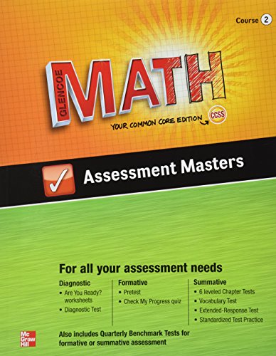 9780076623280: Glencoe Math, Course 2, Assessment Masters (MATH APPLIC & CONN CRSE)