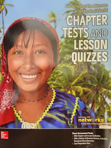 Imagen de archivo de Geography: The Human and Physical World, Chapter Tests and Lesson Quizzes a la venta por Nationwide_Text