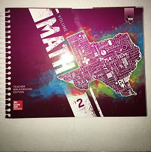 9780076656950: Texas Math TEKS Course 2 Volume 1(Teacher Walkaround Edition)