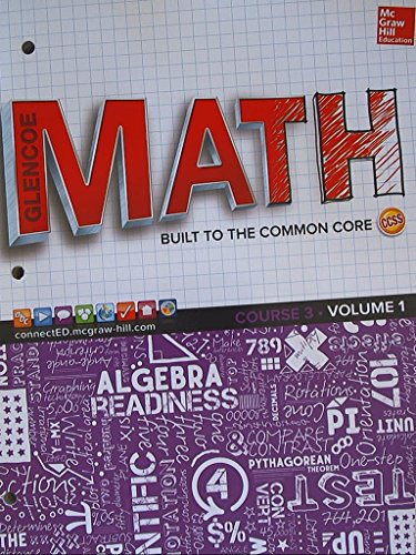 Stock image for Glencoe Math, Course 3, Student Edition, Volume 1 (MATH APPLIC & CONN CRSE) for sale by Gulf Coast Books