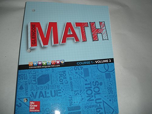 Beispielbild fr Glencoe Math, Course 1, Student Edition, Volume 2 (MATH APPLIC & CONN CRSE zum Verkauf von BooksRun