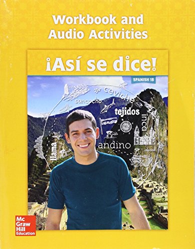 9780076690800: Asi Se Dice! Level 1b, Workbook and Audio Activities: With Audio Activities (Spanish)