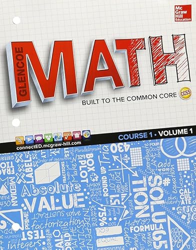 Stock image for Glencoe Math, Course 1, Student Edition, Volume 1 (MATH APPLIC & CONN CRSE) for sale by SecondSale