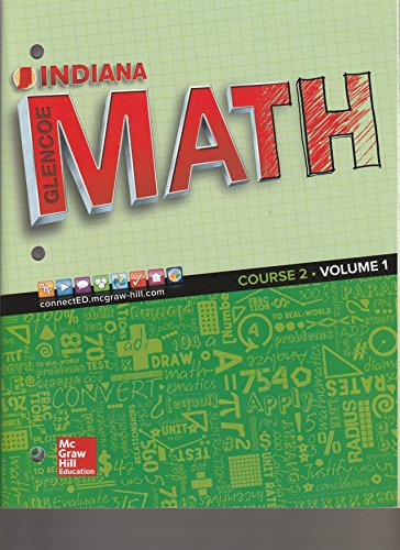 Stock image for Glencoe Math, Course 2, Volume 1, Indiana for sale by Once Upon A Time Books