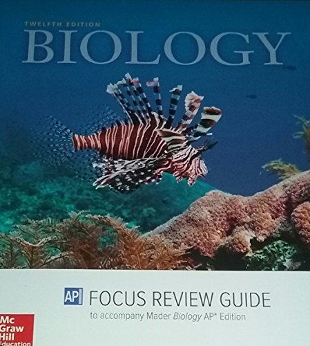 Stock image for Biology AP Focus Review Guide to accompany Mader, Biology AP Edition for sale by TextbookRush